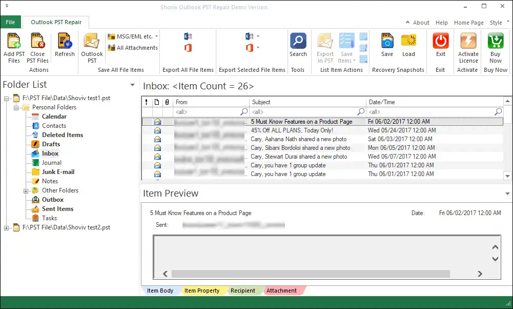 Shoviv Outlook PST Repair Tool media 4
